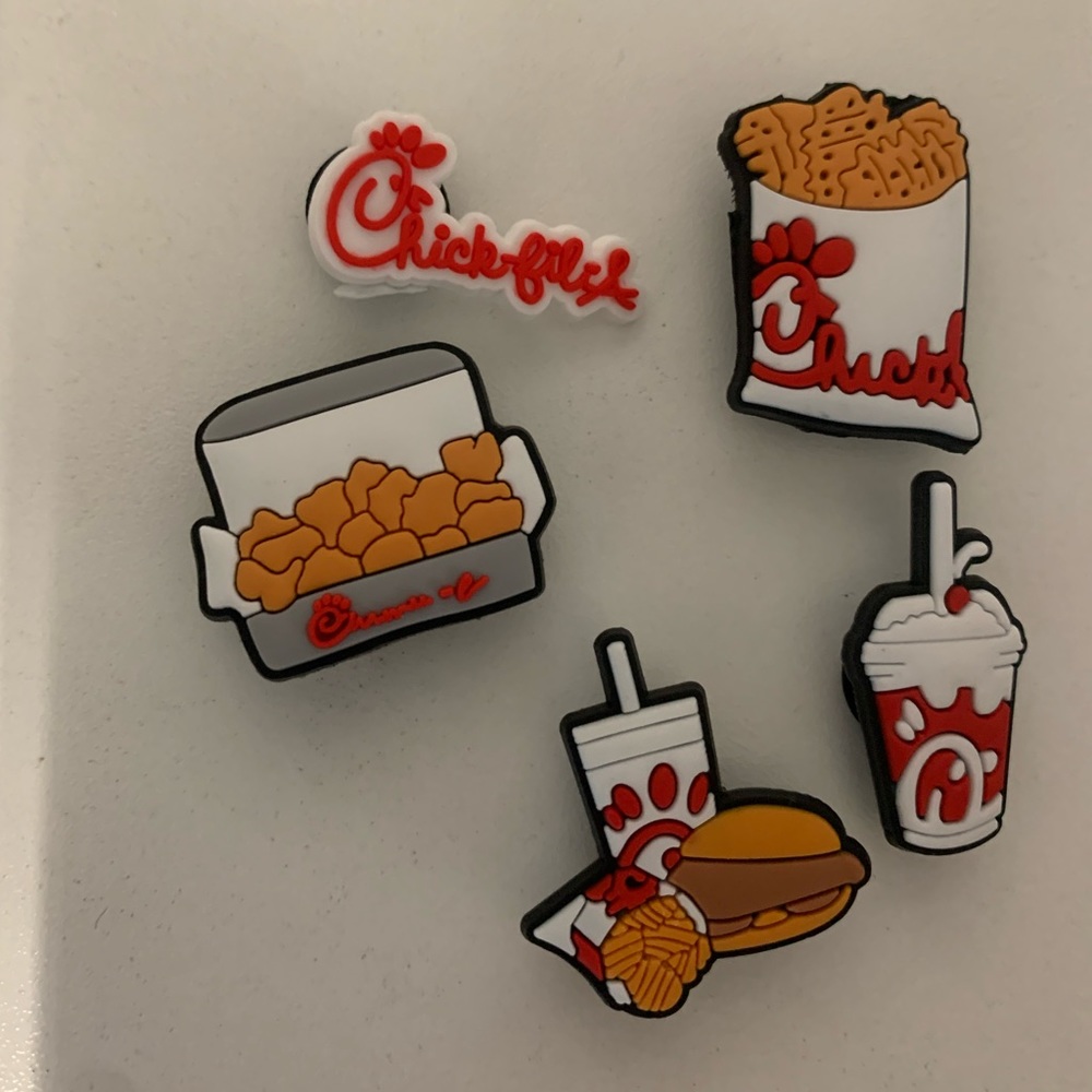 chick-fil-a croc charms set